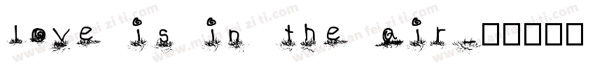 love is in the air字体转换